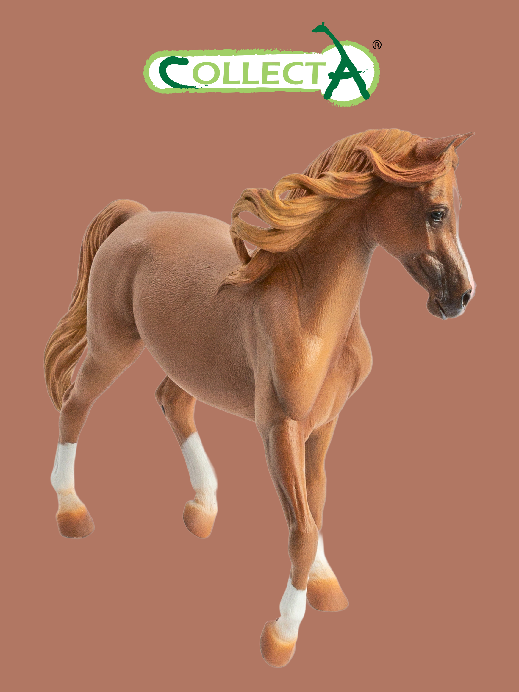 Фигурка Collecta Лошадь Кобыла Арабская каштан - фото 1