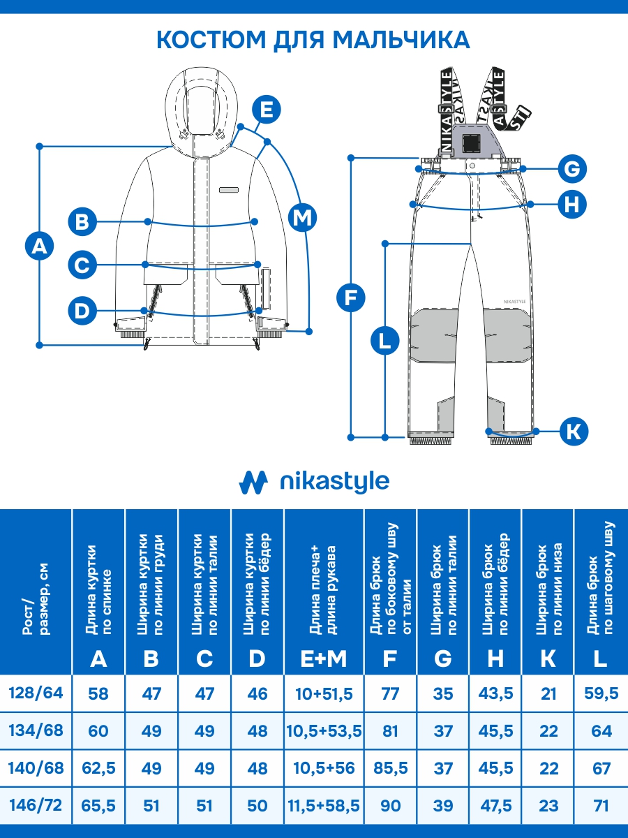 Куртка и полукомбинезон NIKASTYLE 7з3925 графит/черный - фото 19