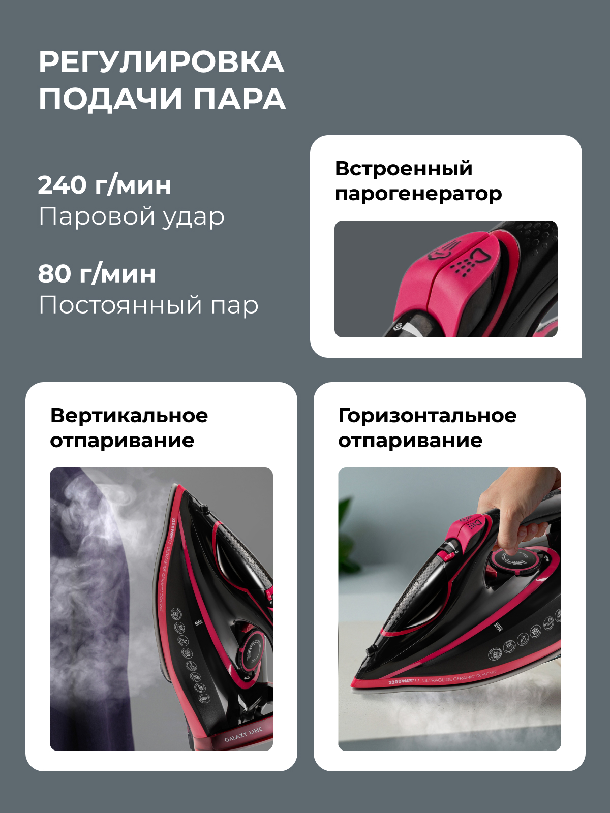 Утюг Galaxy LINE GL6133 - фото 2