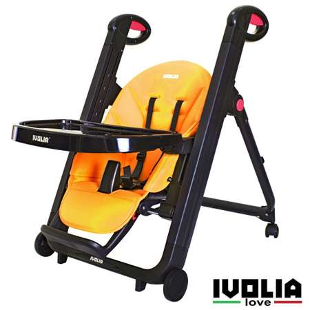 Стульчик для кормления Ivolia LOVE 02 4 колеса orange трансформер