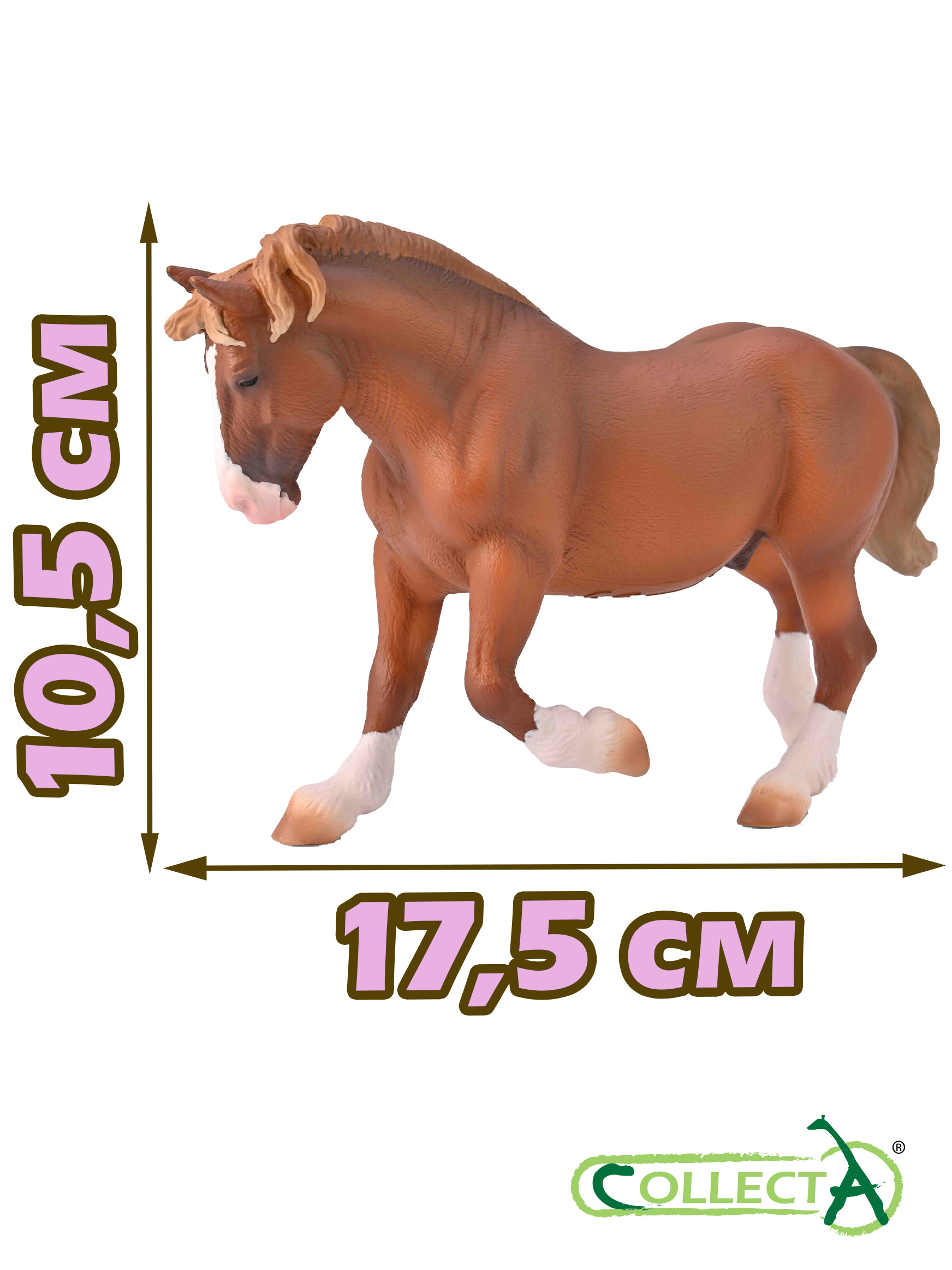 Фигурка Collecta Жеребец бретонской верховой - фото 2