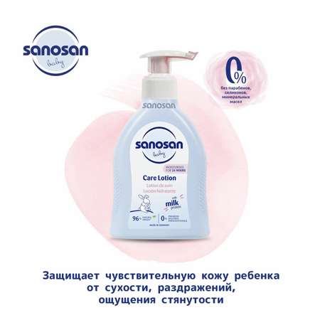Молочко Sanosan увлажняющее с пантенолом 200мл 710000094 Sanosan