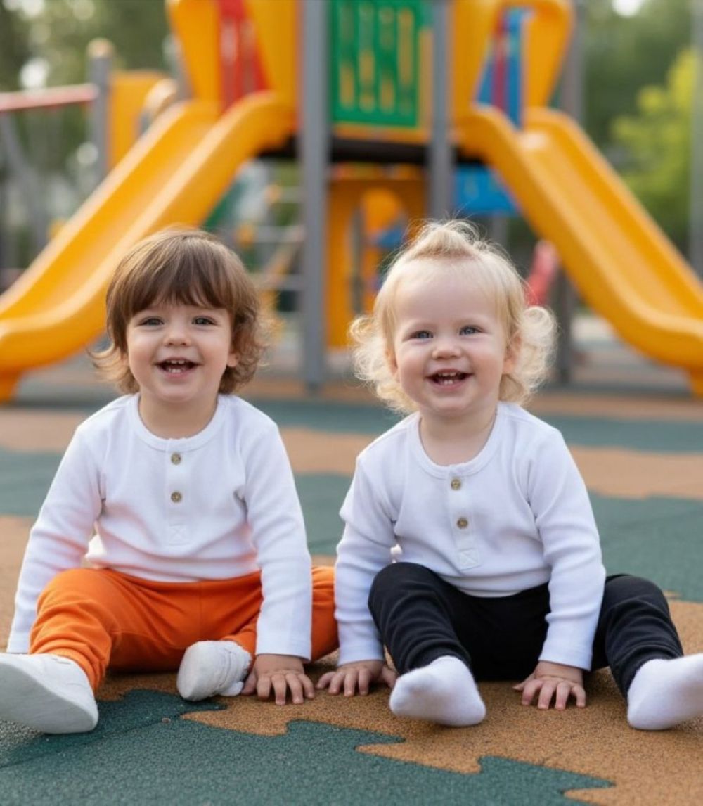 Брюки 2 шт Deiko Baby D1107 морковный_чёрный - фото 2