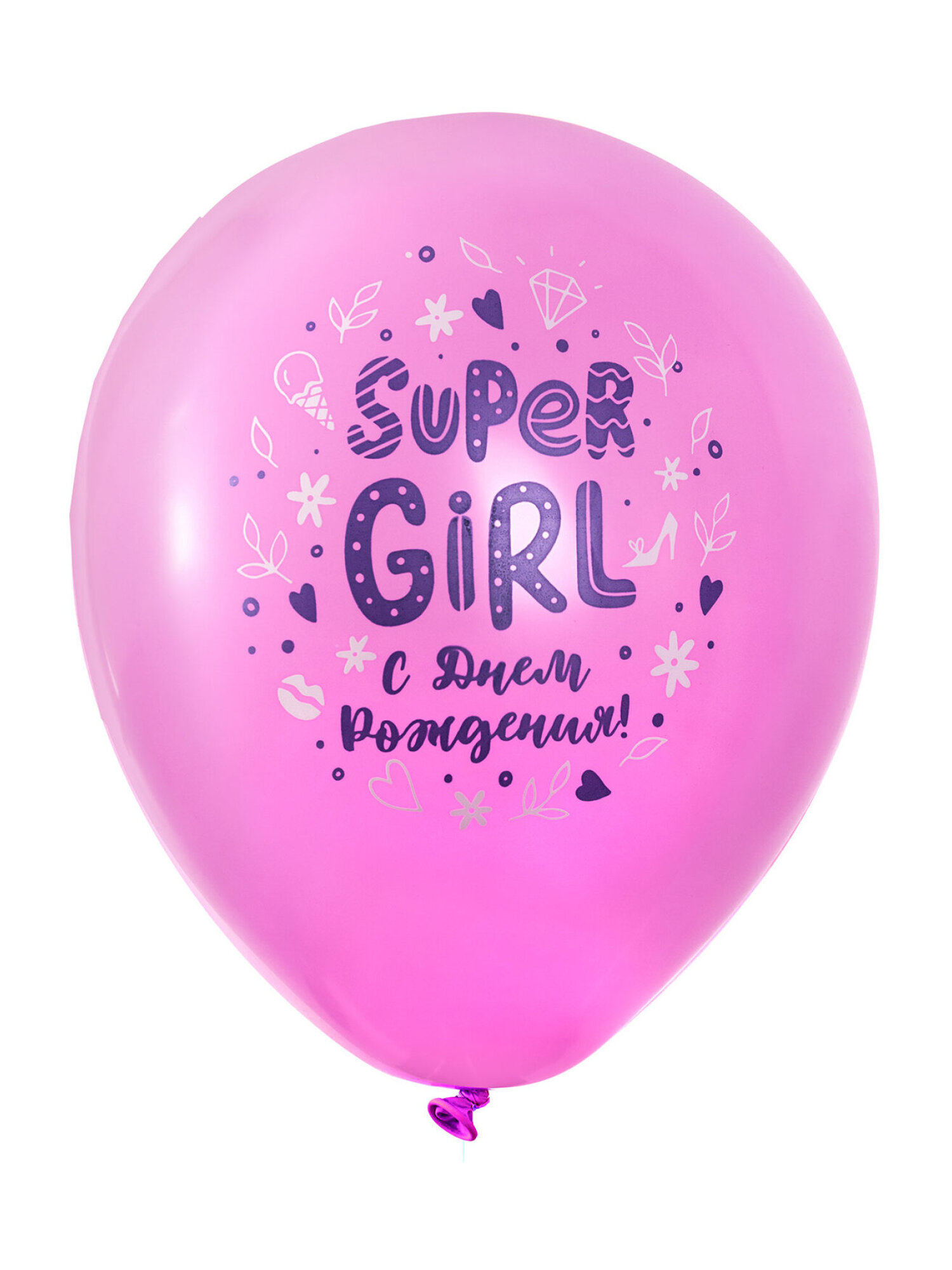 Шары воздушные Brauberg с днем рождения девочке набор 10 штук фотозона - фото 10