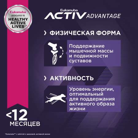 Корм Eukanuba Dog 2кг для щенков миниатюрных пород сухой