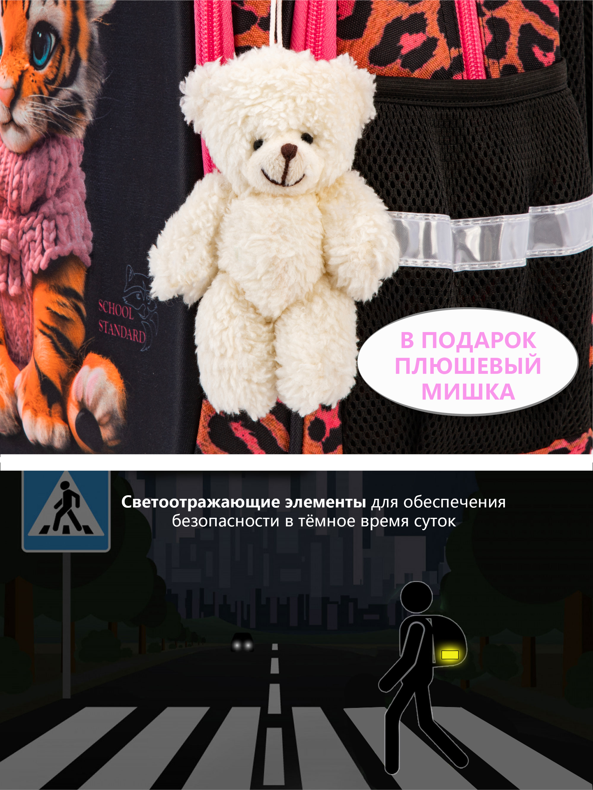 Рюкзак School Standard первокласснику набор 4 в 1 - фото 14