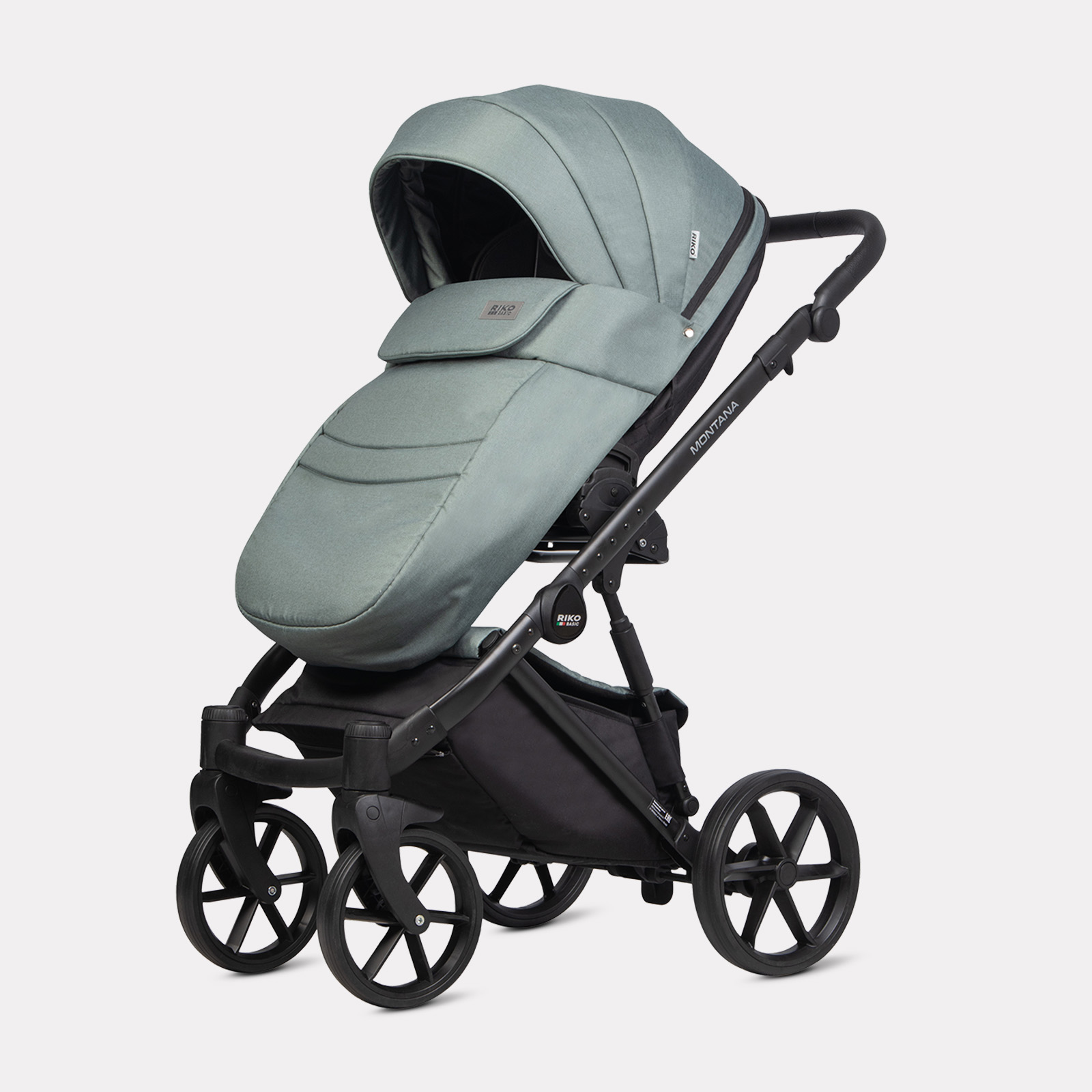 Коляска 2в1 Riko Basic Montana зеленый - фото 4