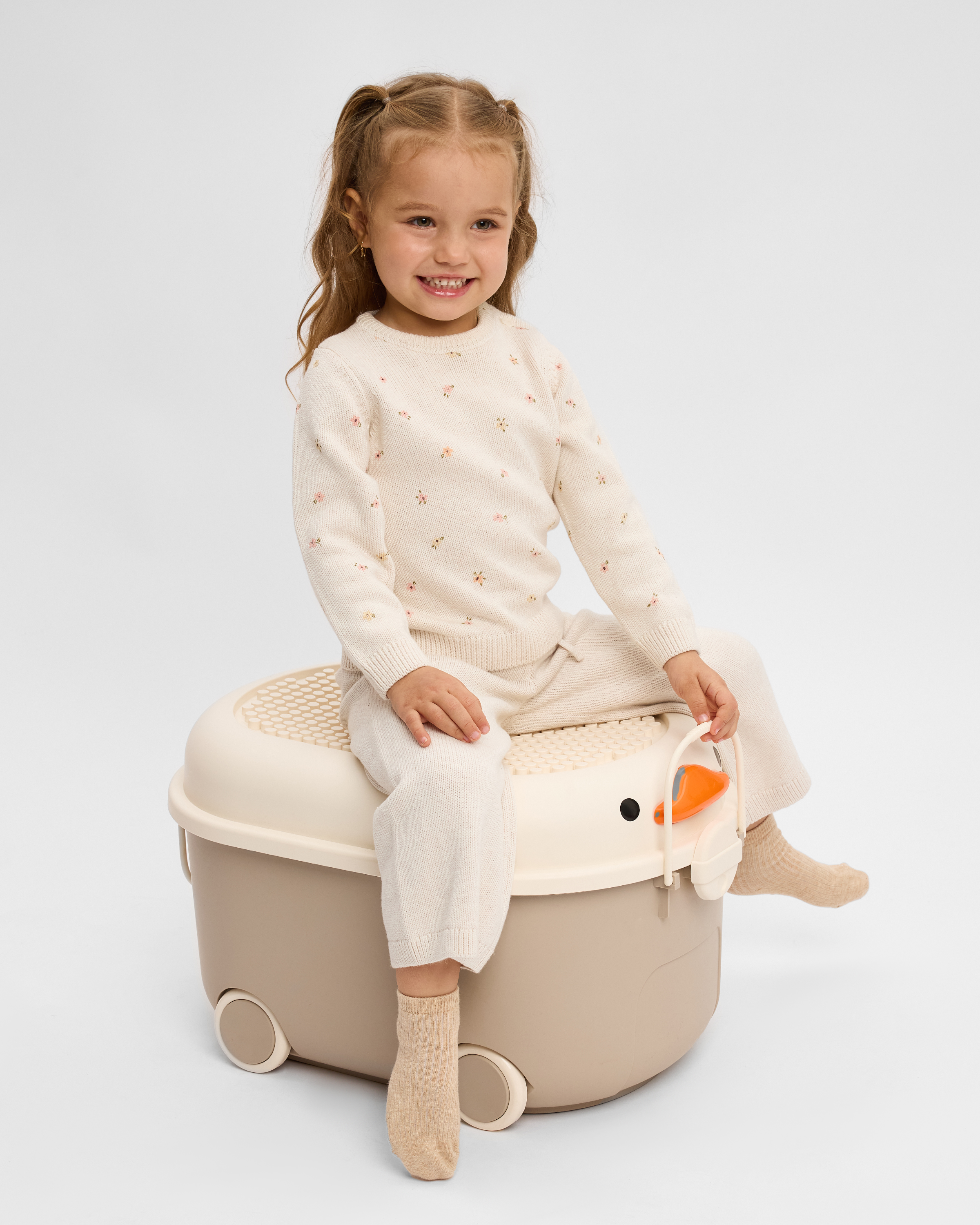 Ящик для хранения игрушек BabyGo серый - фото 5