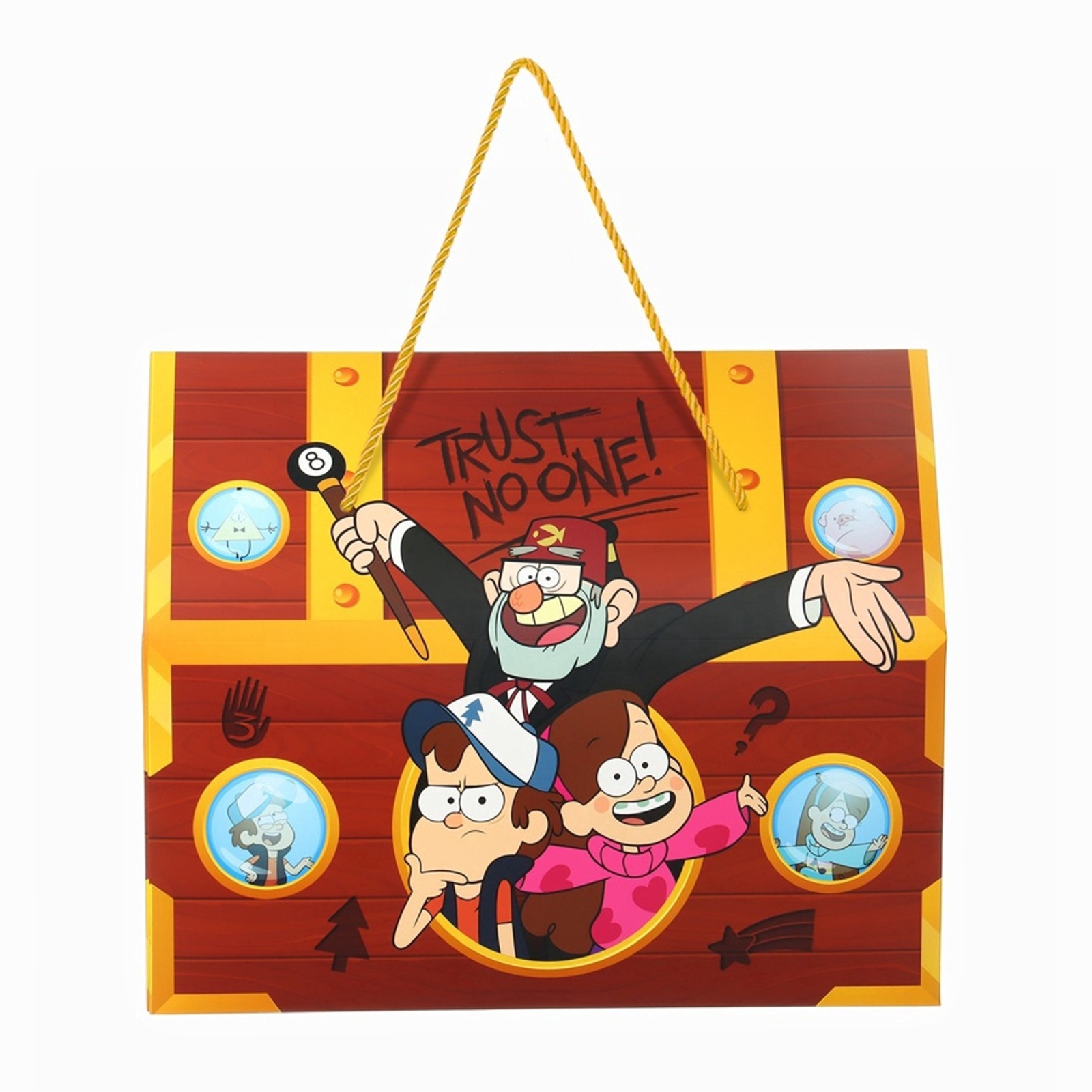 Пакет-коробка Дарите Счастье "Сундук", 37 х 33 х 20 см - фото 3