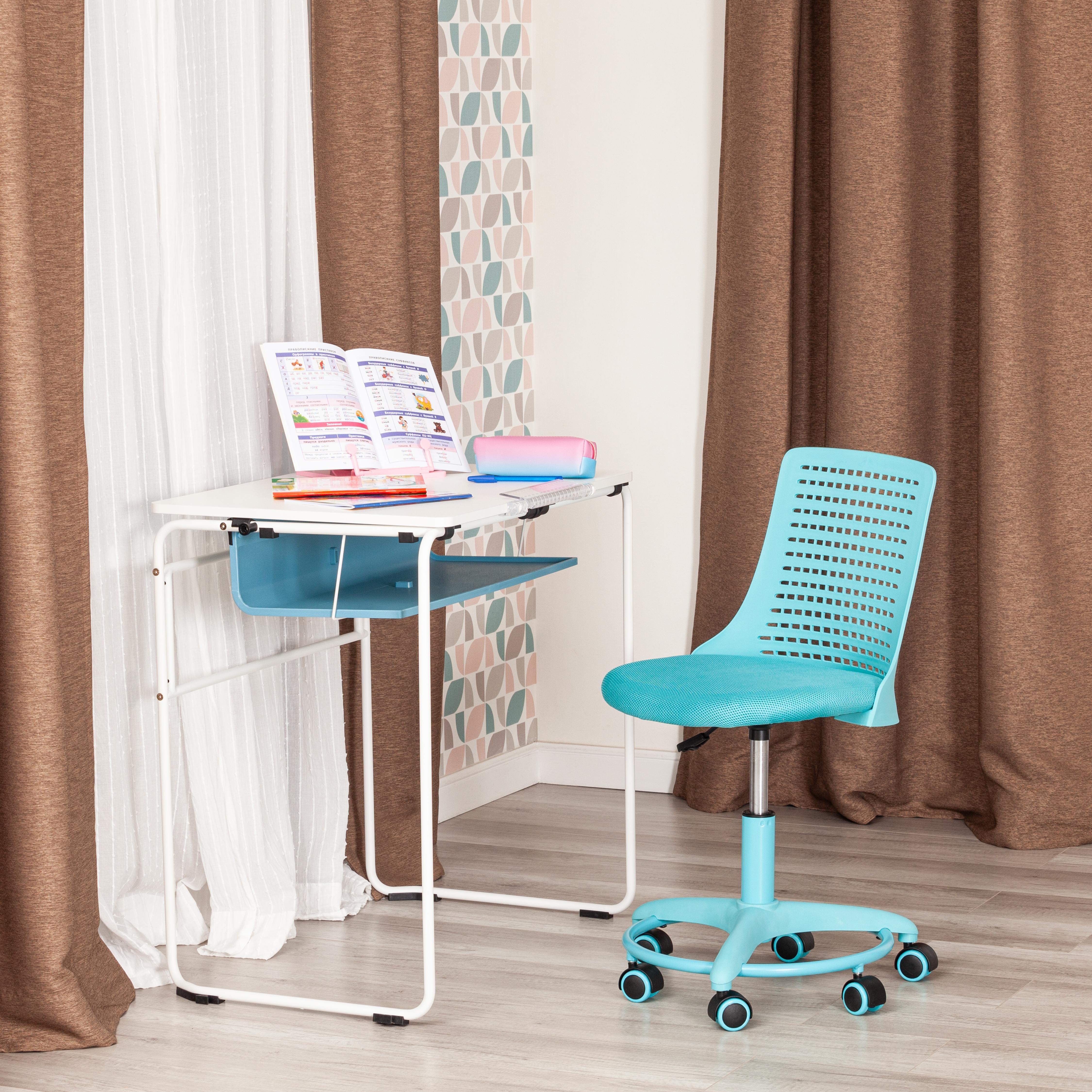 Компьютерное кресло TETCHAIR ткань, бирюзовый - фото 18