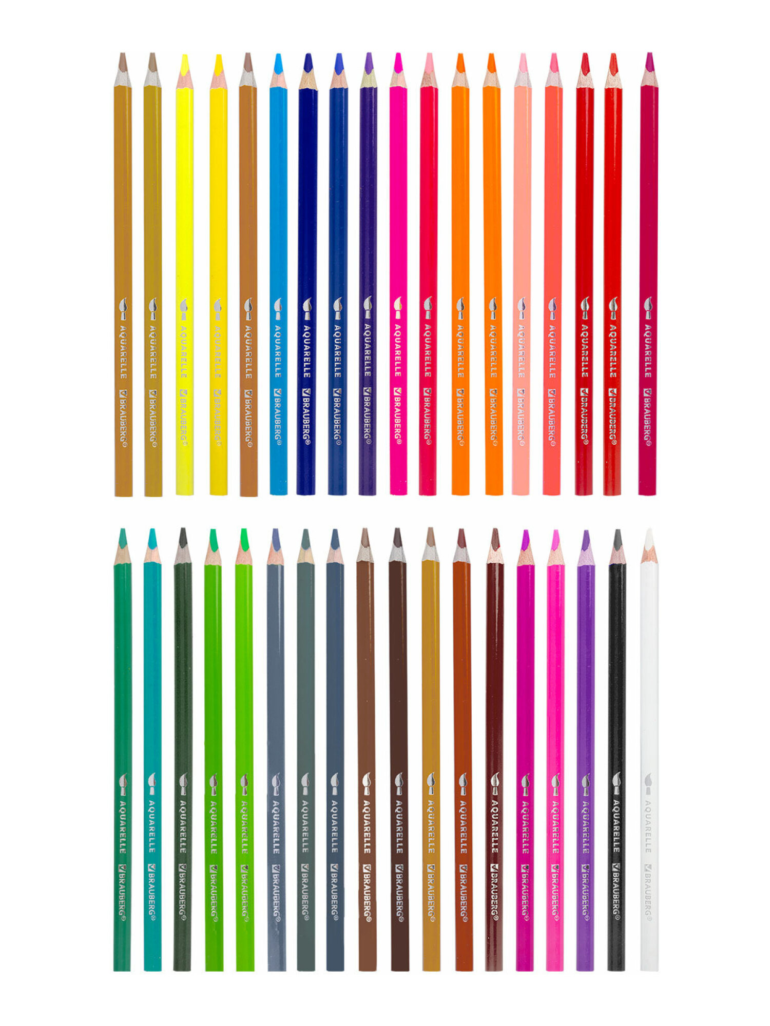 Карандаши акварельные Brauberg 36 шт. - фото 13