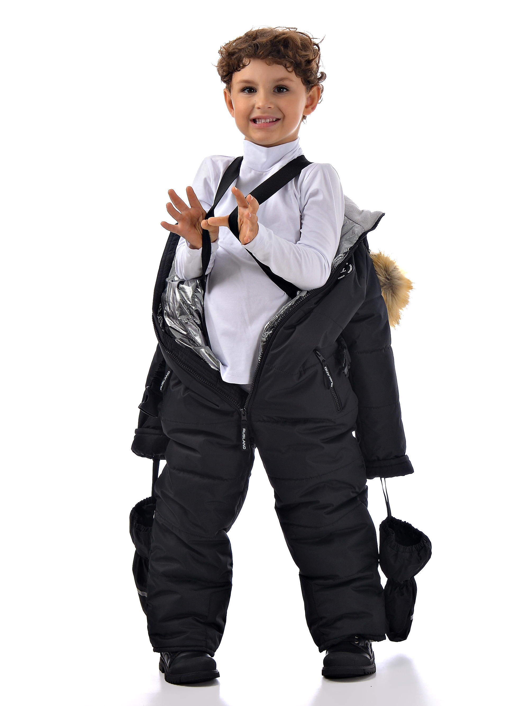 Комбинезон Rusland мз-комбинезон-31-22-глория-черный - фото 7