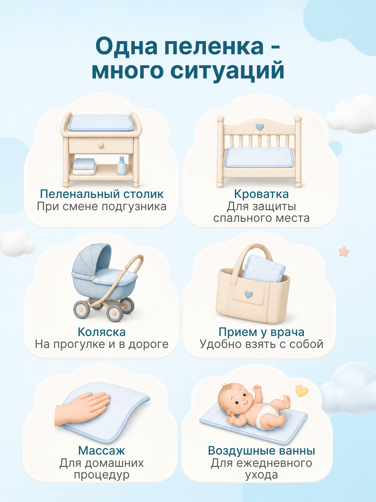 Пелёнки одноразовые Добруша 40х60 см 20 шт. - фото 5