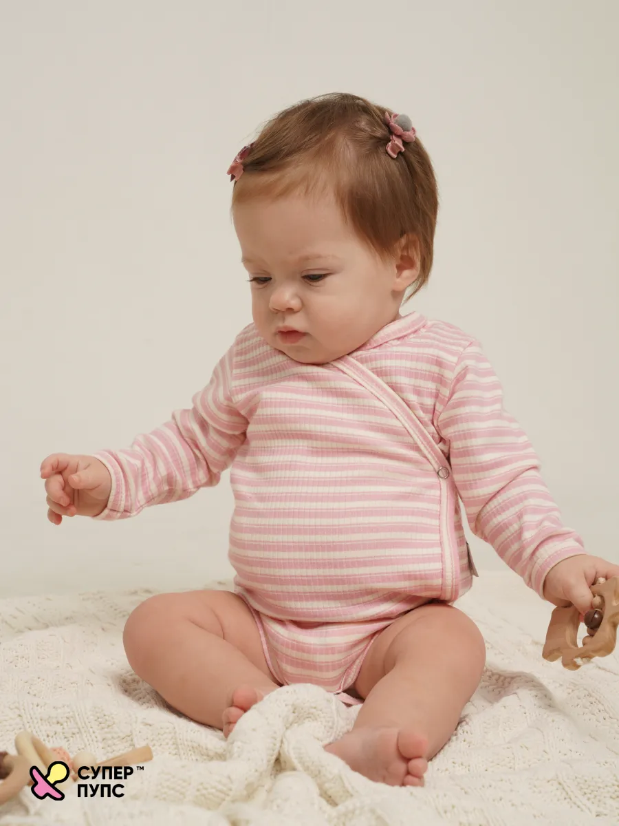 Боди 3 шт Супер Пупс нбр/3пр/бд/зап/розовыеягодки - фото 19
