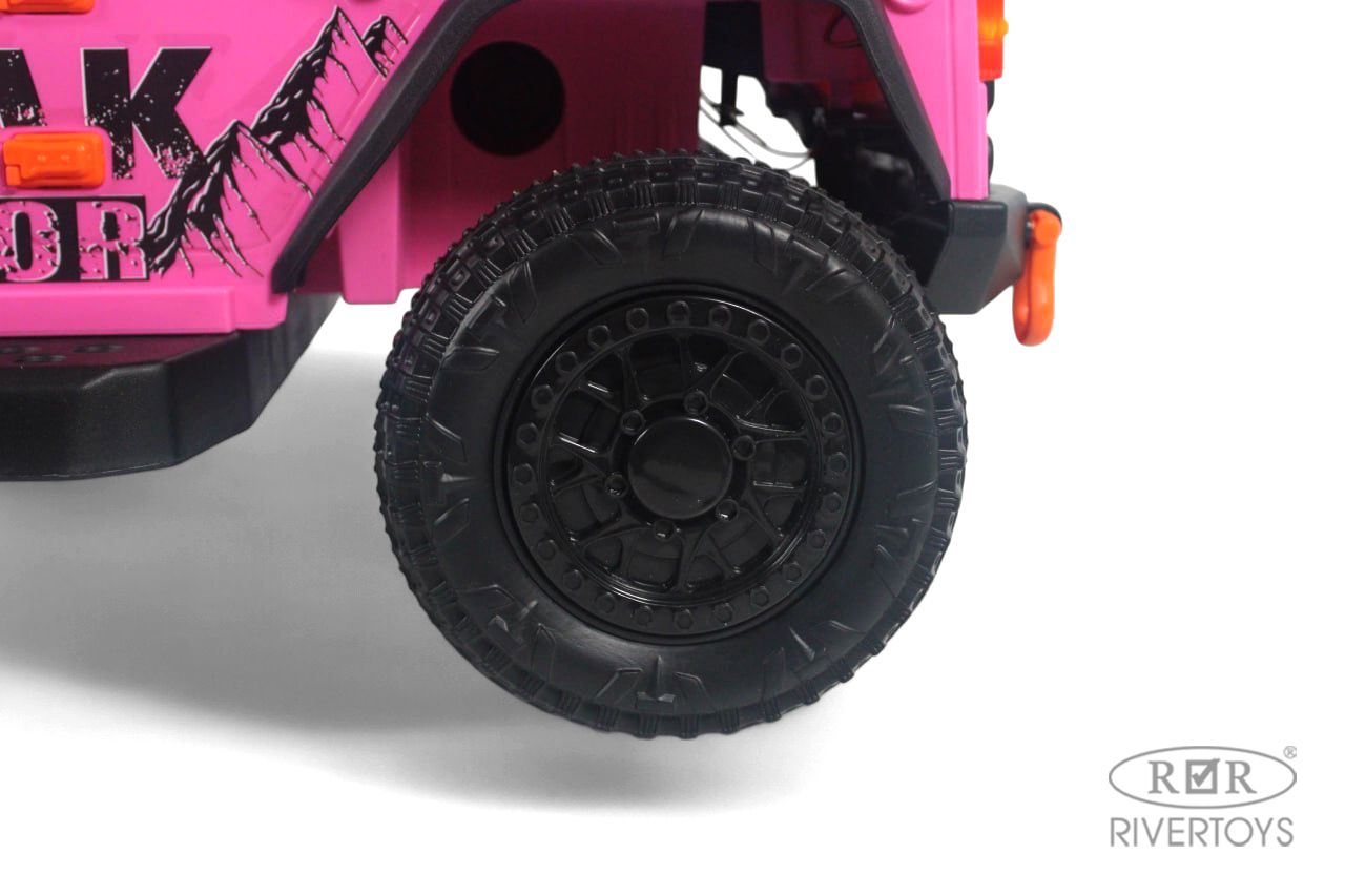 Электромобиль RIVERTOYS G009GG-PINK С пультом ДУ - фото 4