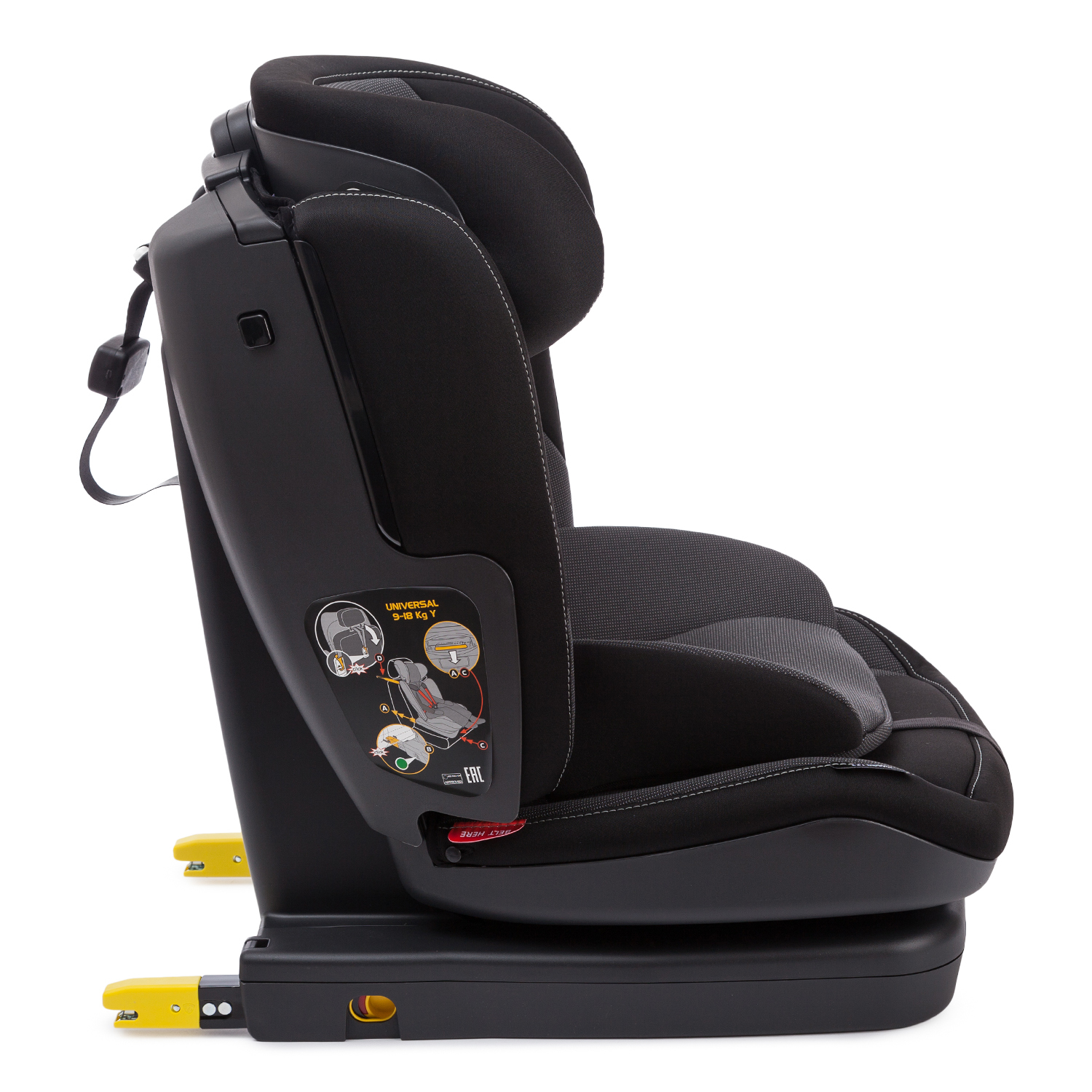 Автокресло Peg-Perego Isofix 1/2/3 (9-36 кг) черный - фото 10