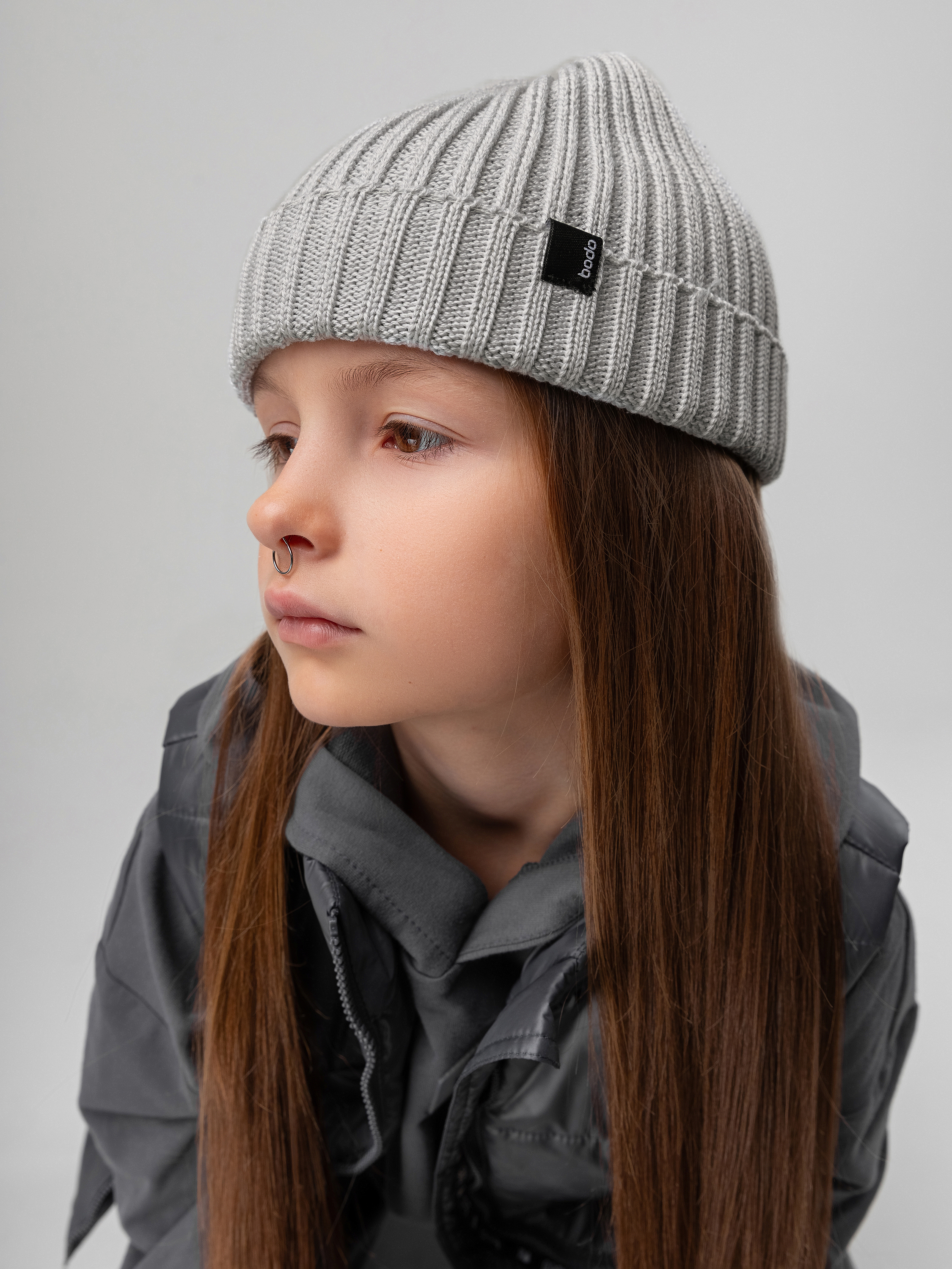 Шапка Bodo 10-405MU_светло-серый - фото 5