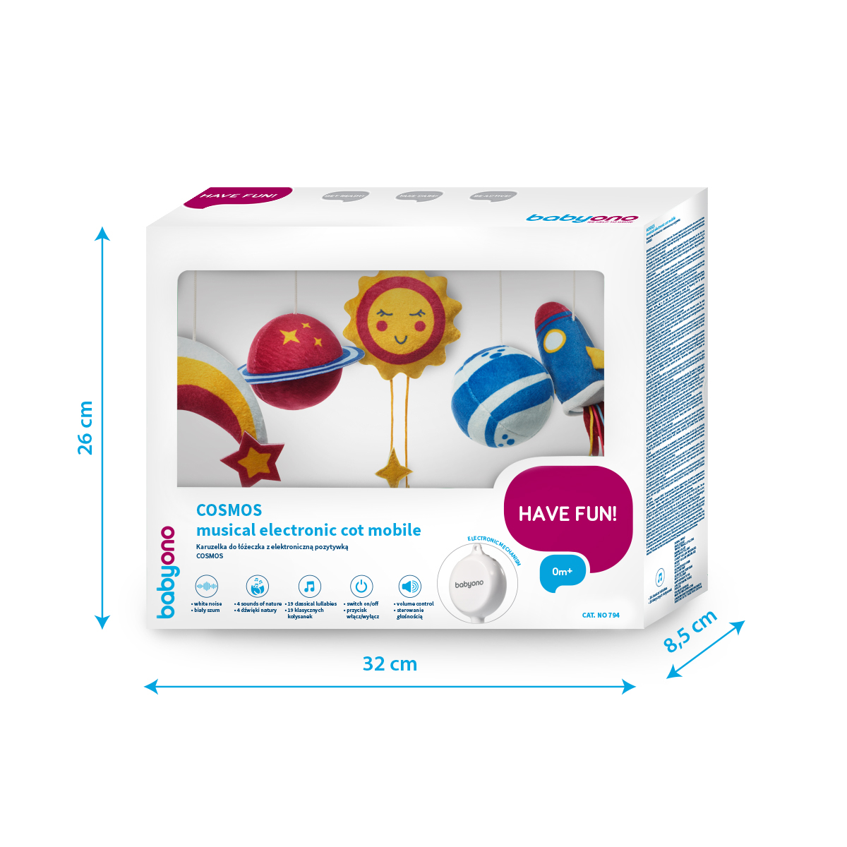 Мобиль Babyono Cosmos в ассортименте - фото 7