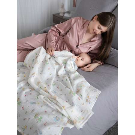 Пеленка муслиновая Baby Nice для новорожденных 120х120