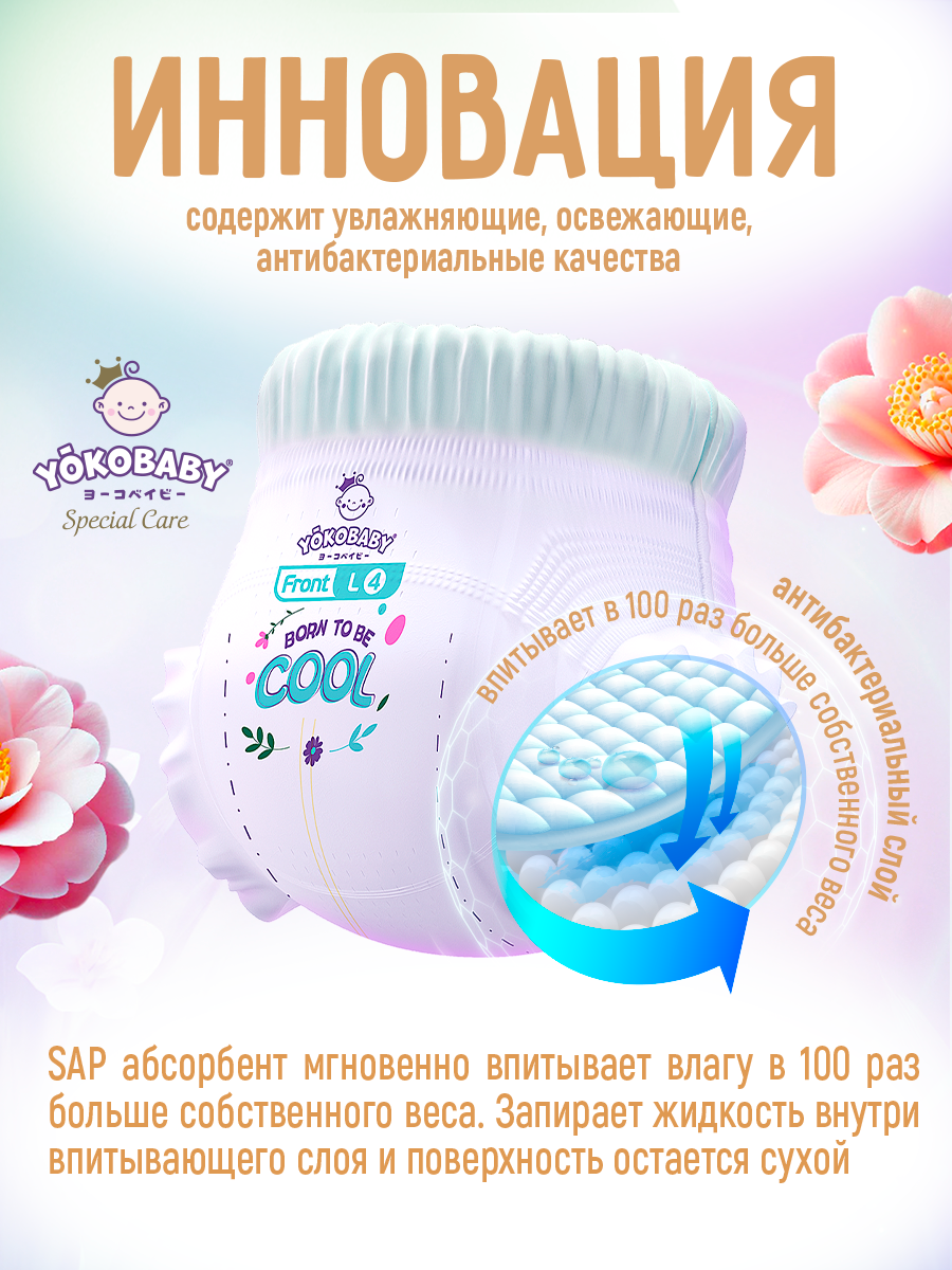 Трусики YokoBaby Premium XXXL (от 17кг) 34 шт. - фото 3