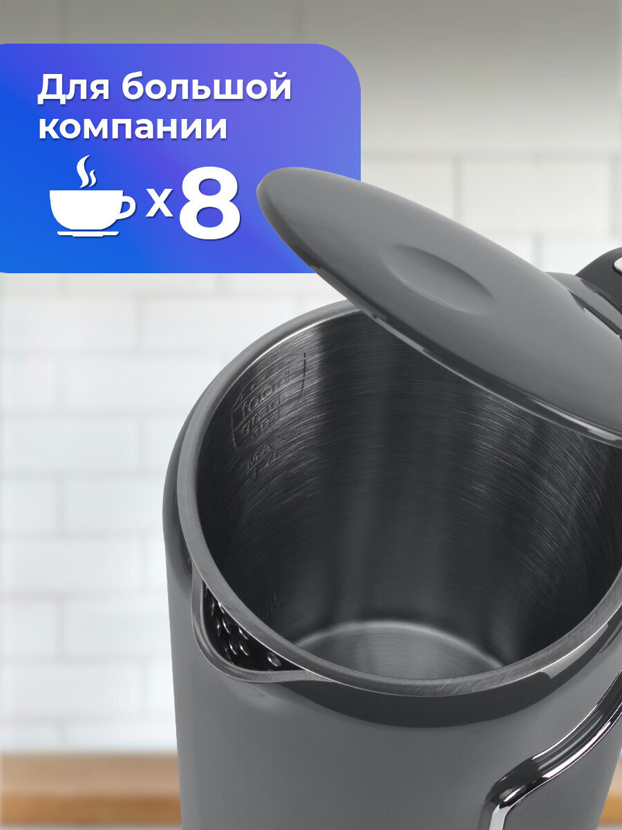 Чайник электрический Sonnen 1,7 л с терморегулятором и дисплеем - фото 2