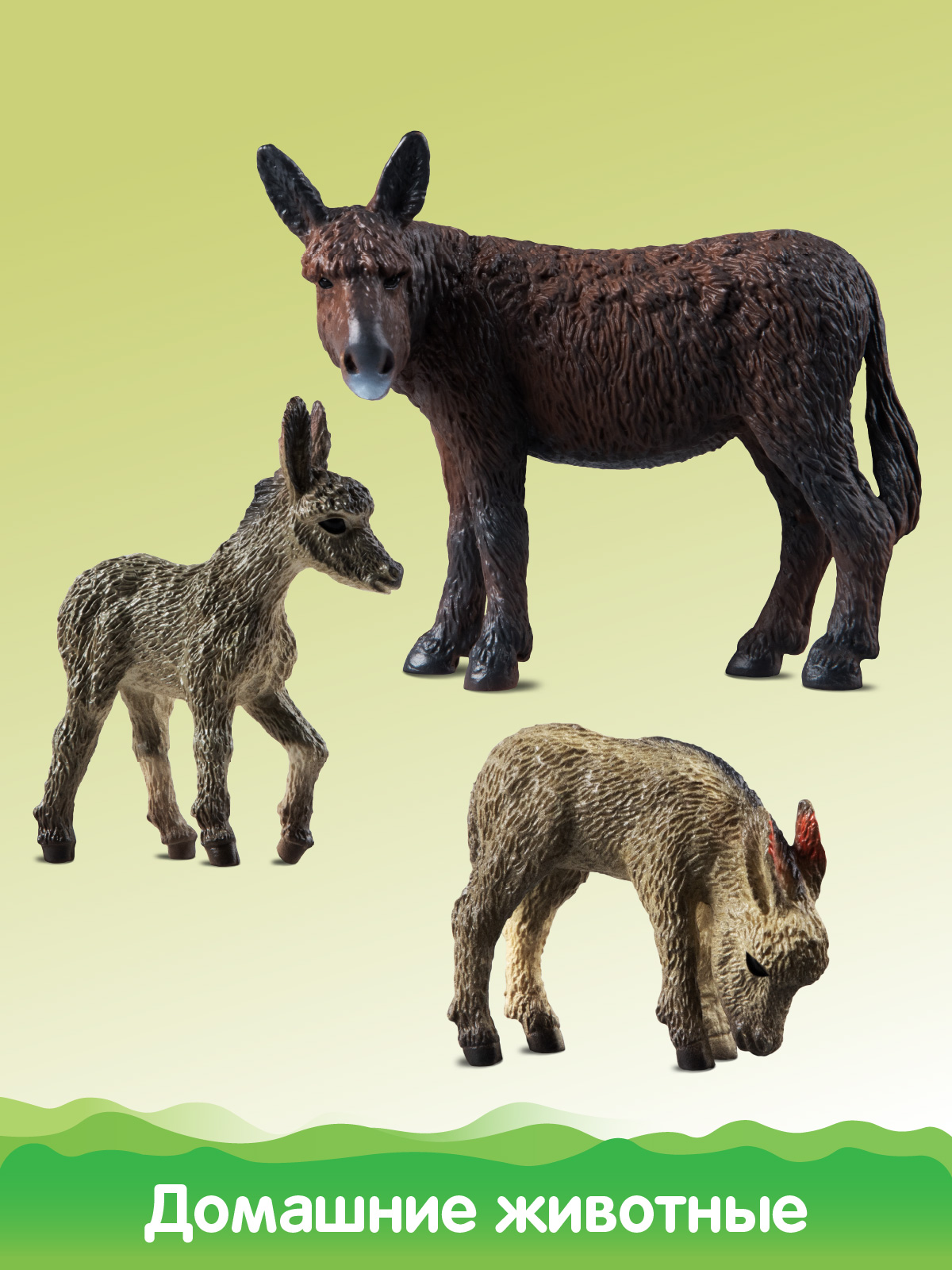 Игровой набор DARWIN Ослы 3шт - фото 4