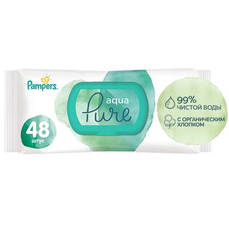 Влажные салфетки Pampers Aqua 48 шт.
