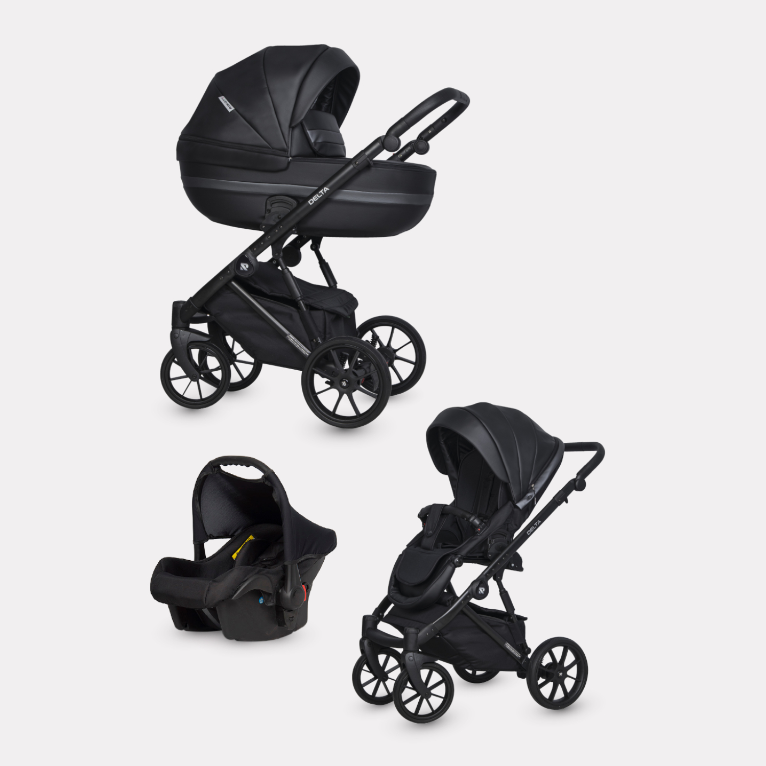 Коляска 3в1 Riko Basic Delta Ecco - фото 1