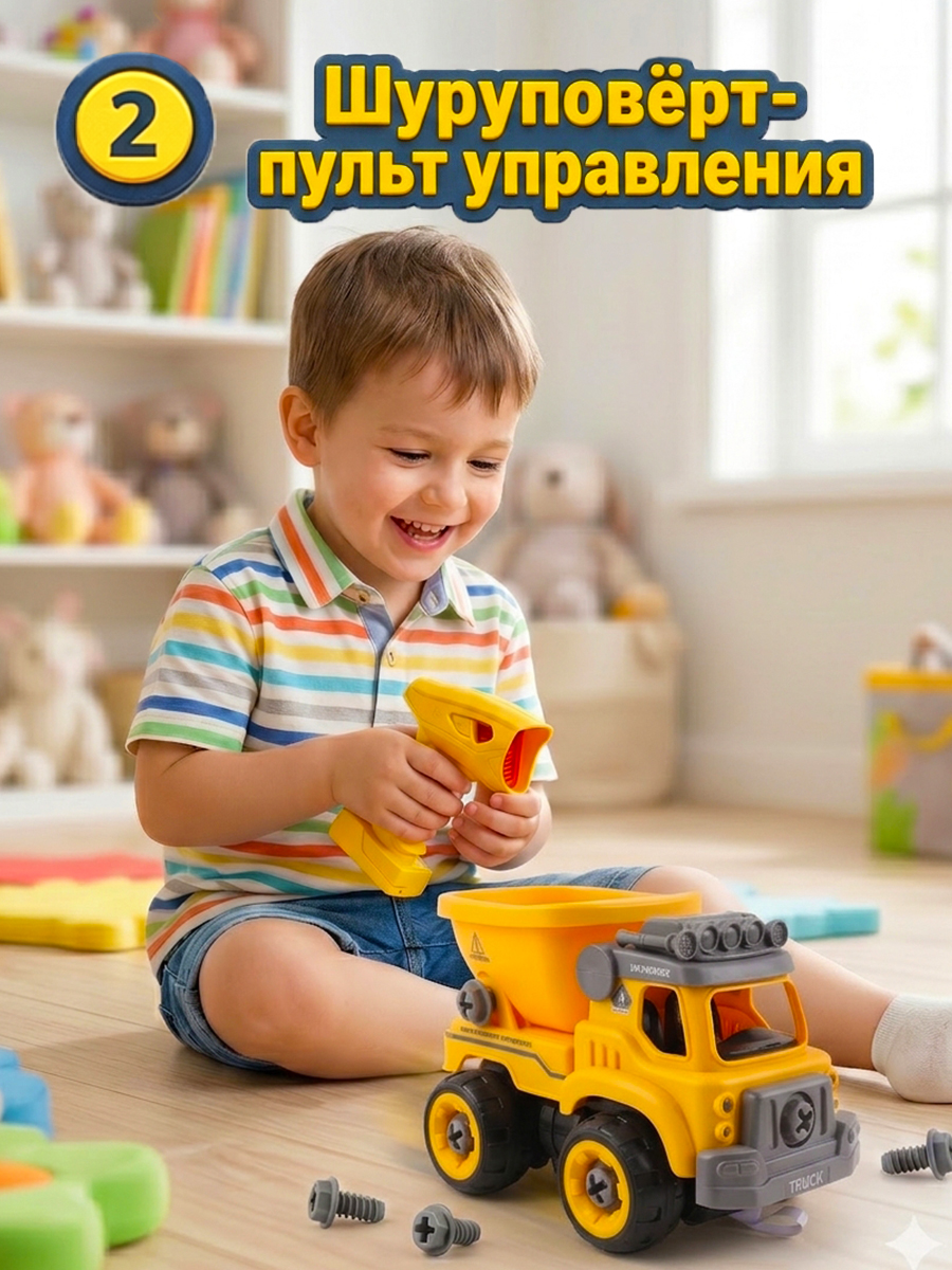 Самосвал РУ Lei Meng Машинка - фото 4