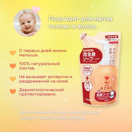 Пена Arau baby 400 мл