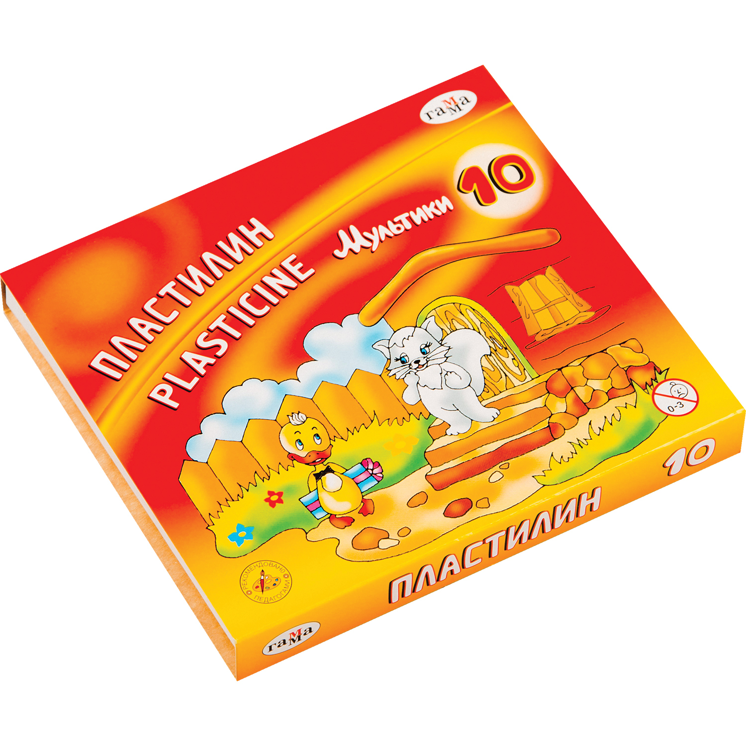 Пластилин ГАММА 10 цв. - фото 1