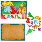 Пазл 1TOY Динозаврики деревянный