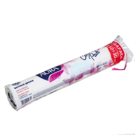 Ватные диски AURA 180 шт.
