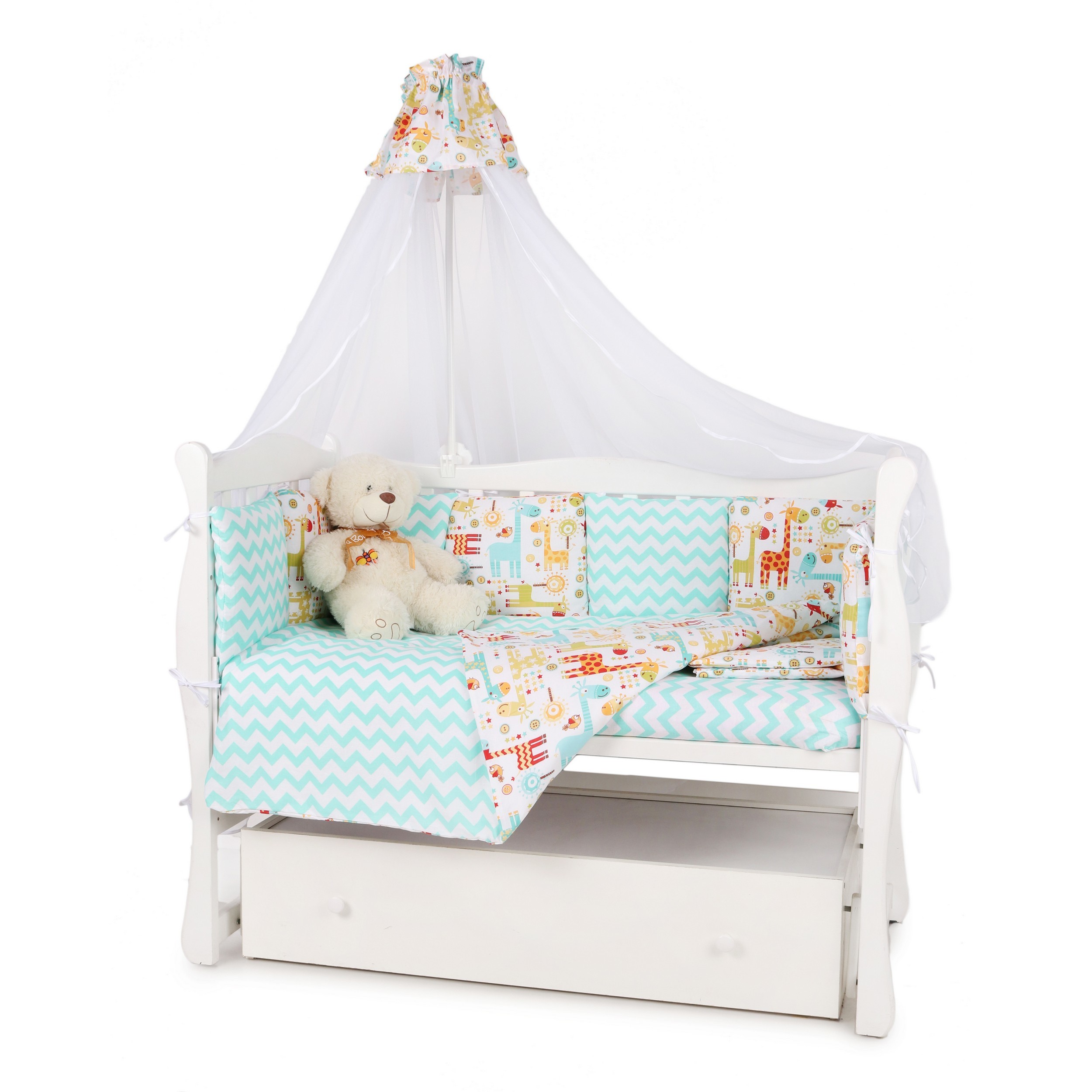 Комплект постельного белья Amarobaby Африка 8 предм. - фото 3