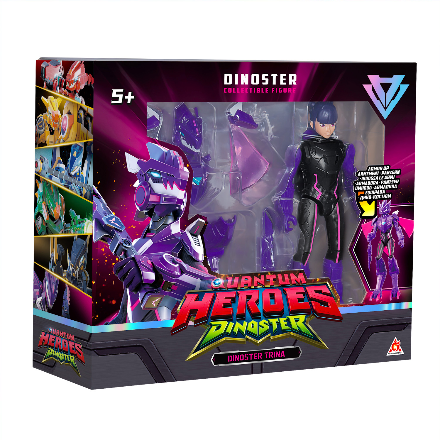 Фигурка Dinoster Трина в дино-костюме - фото 3