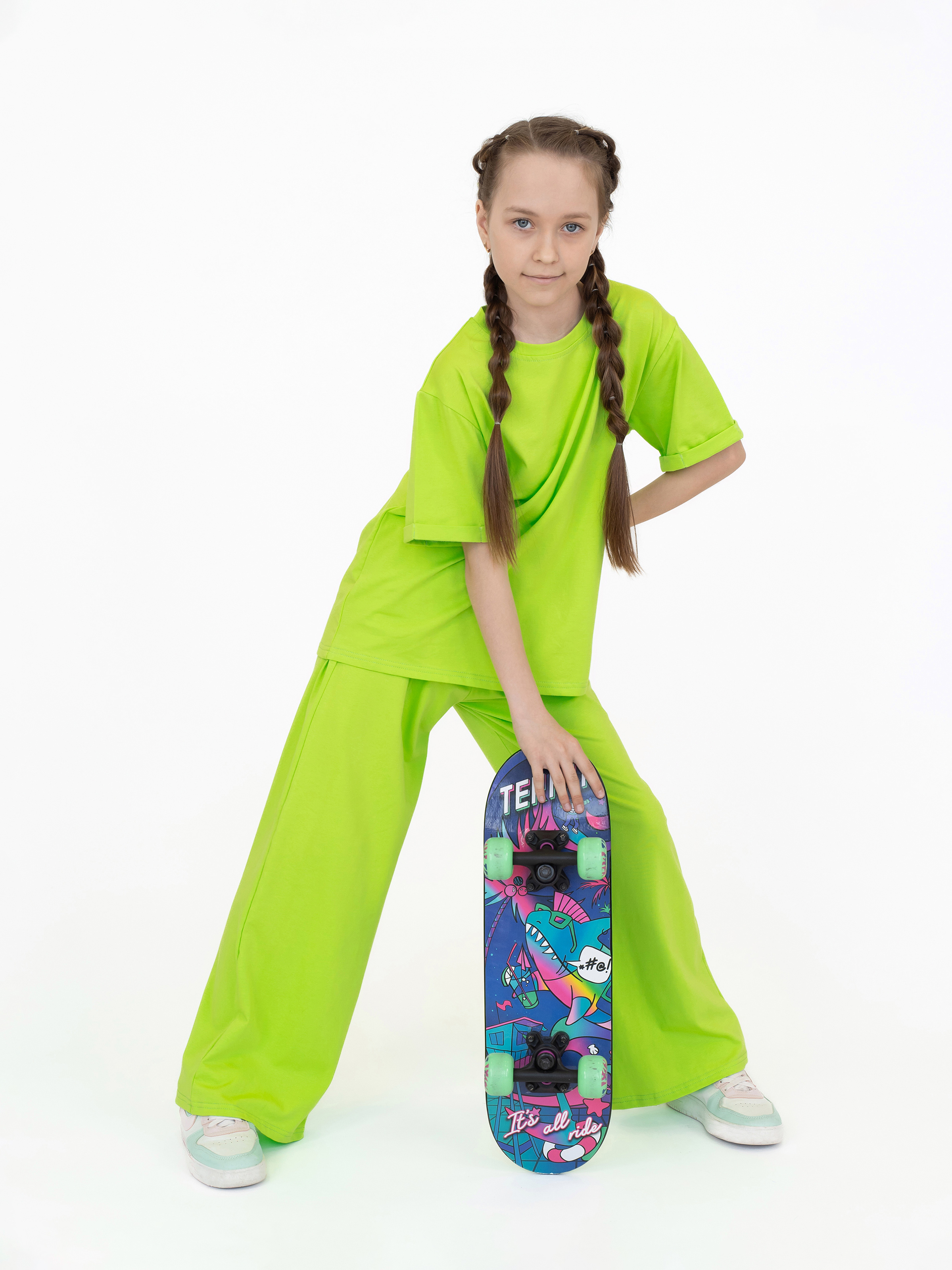 Футболка и брюки ULTRA 7060-Ул салат - фото 21