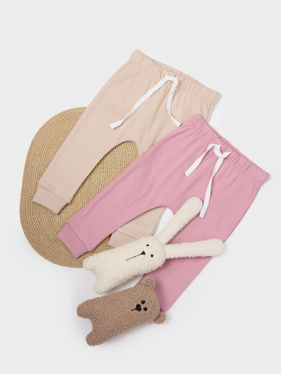 Штанишки 2 шт Mark Formelle (Марк Формэль) 85113-2/холодный бежевый +кристальная роза - фото 13