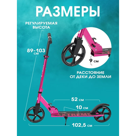 Самокат Рыжий кот двухколесный