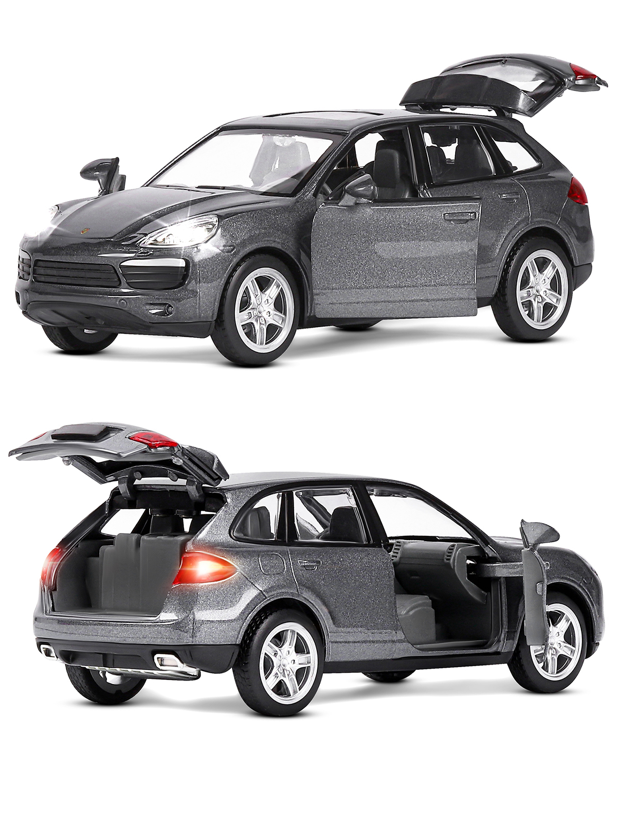Внедорожник АВТОпанорама Porsche Cayenne S 1:32 JB1251140 - фото 8