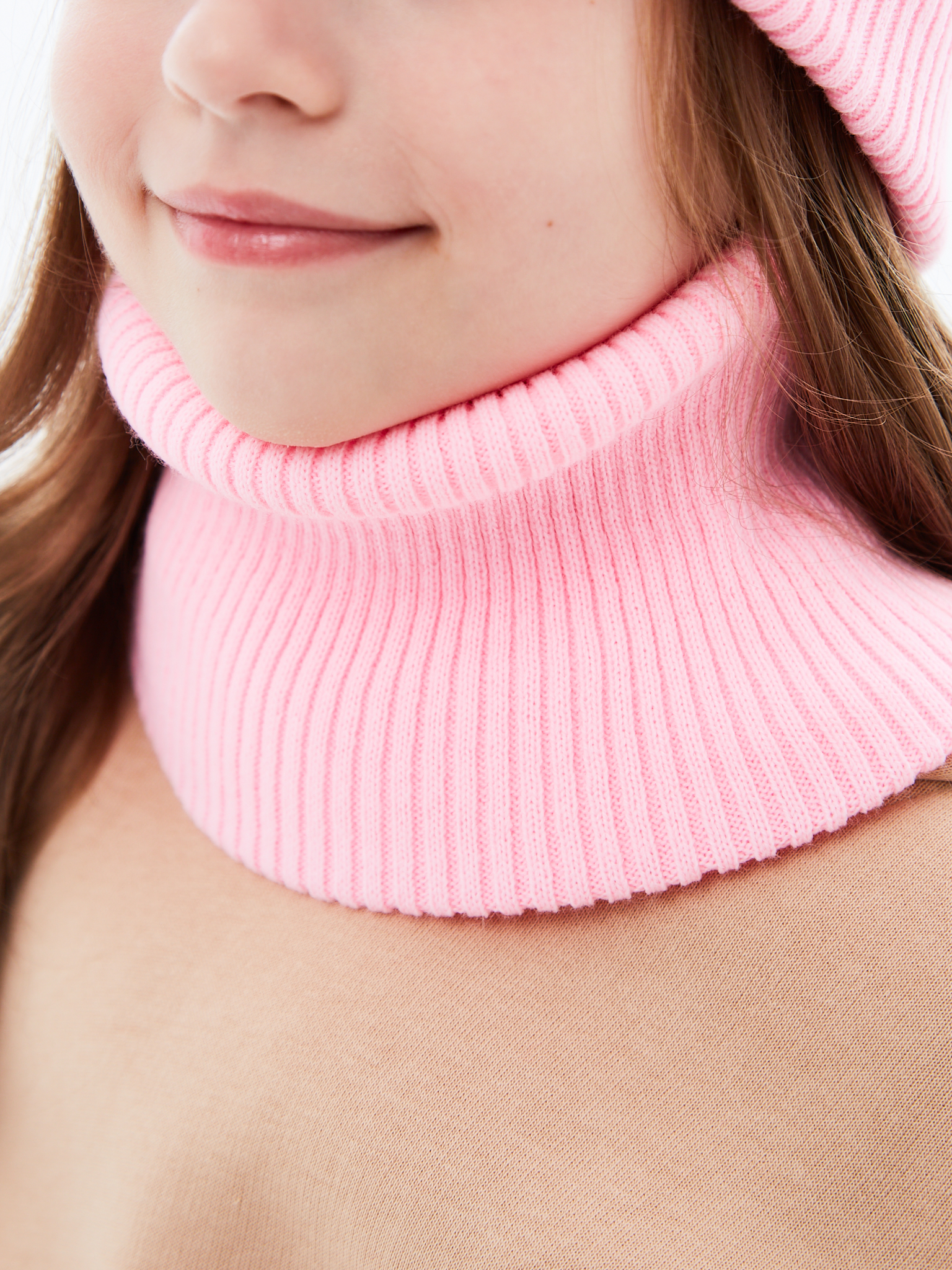 Шапка и снуд KUBRIO KU-H-72-lopataG-Lpink - фото 13