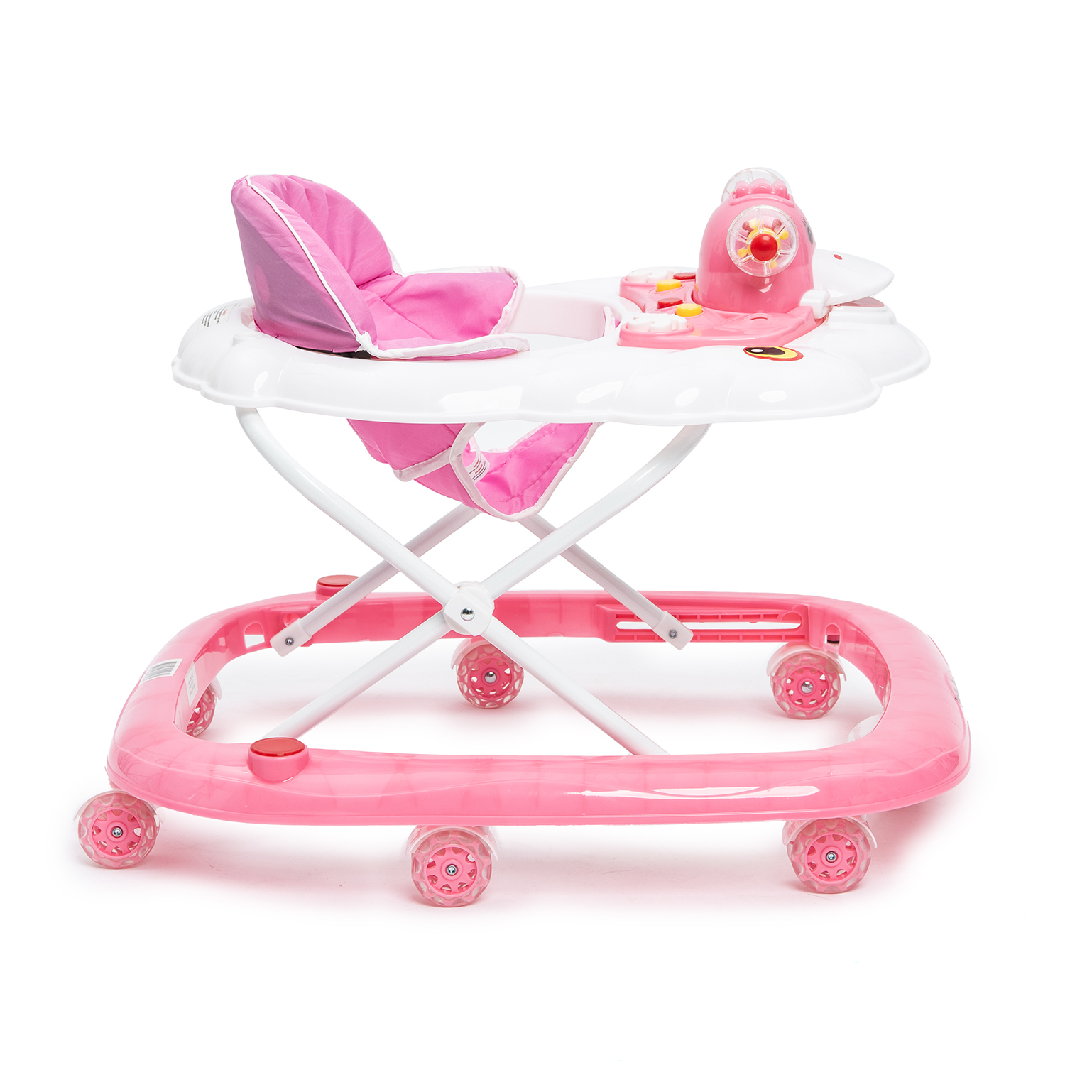 Ходунки BabyGo Duck New розовый - фото 6