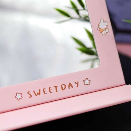 Зеркало настольное для макияжа iLikeGift Sweetday pink