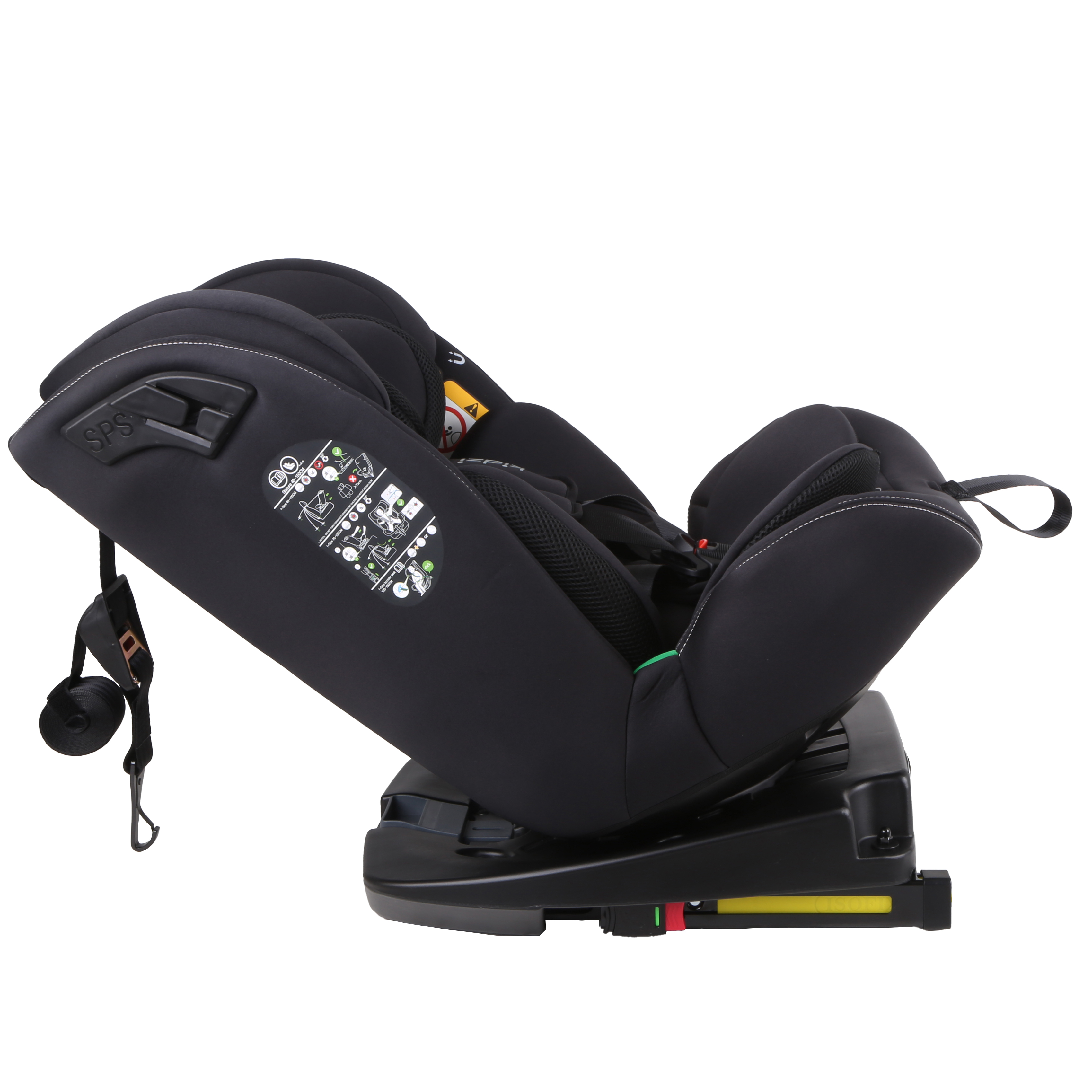 Автокресло Kidzi SPIN 360 i-SIZE Isofix 0+/1/2/3 (0-36 кг) черный - фото 3
