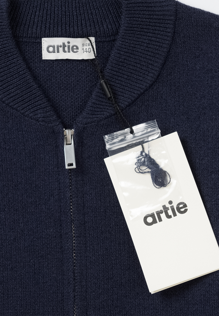 Бомбер artie W25K01KA-1466D/Синий - фото 10