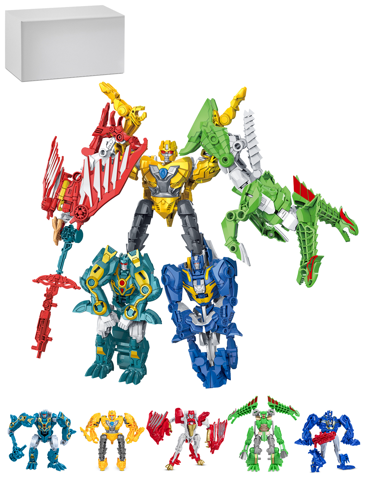 Игровой набор AUTODRIVE Роботы трансформеры Динозавры - фото 25