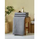 Покрывало Theodora вельвет серый 240 x 220 см