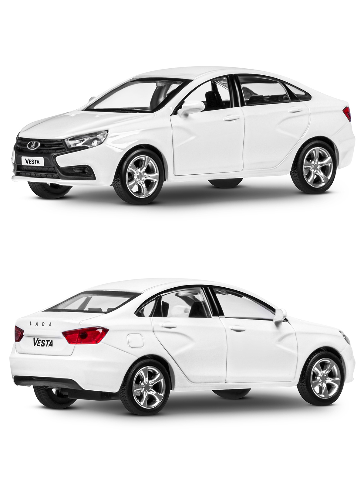 Автомобиль АВТОпанорама LADA Vesta 1:43 JB1251621 - фото 9