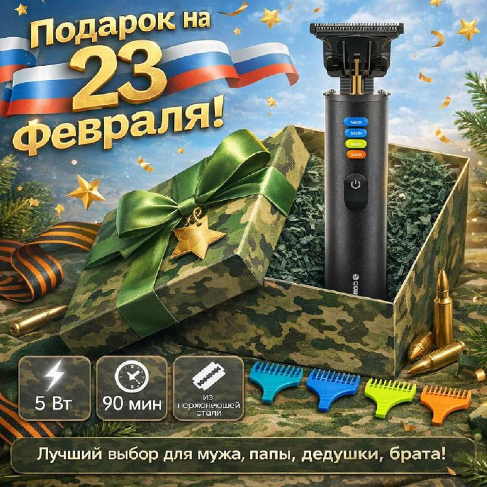 Изображение товара Машинка для стрижки волос Endever Sven-989 профессиональная с аккумулятором