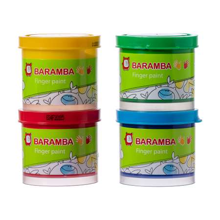 Краски пальчиковые Baramba 4 цв.