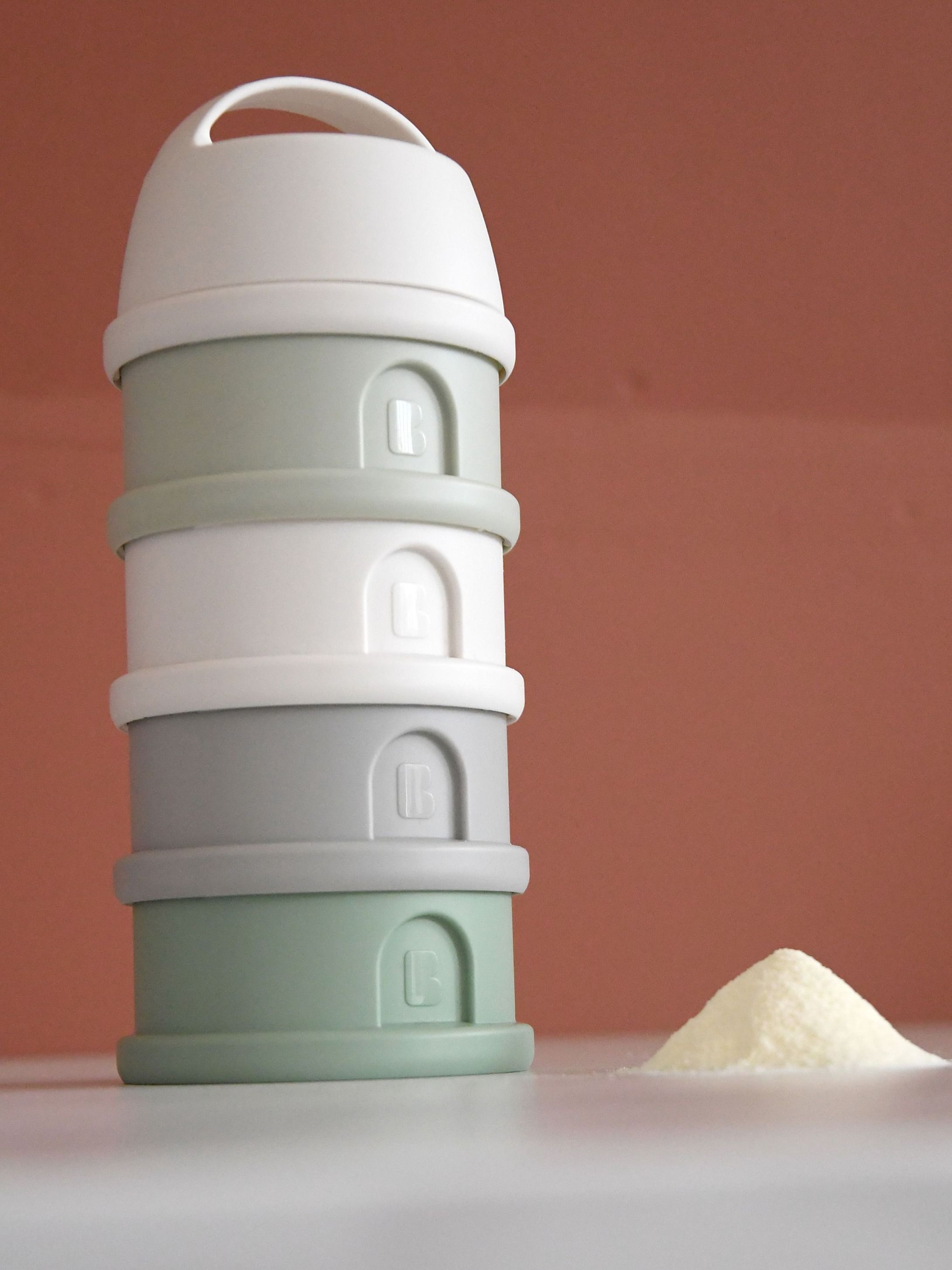 Контейнер для детского питания BEABA сыпучих смесей и снеков, 4 секции, зеленый - фото 6